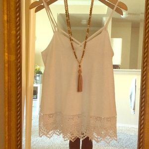Crisscross Lace Cami